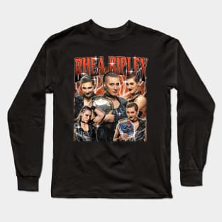 Rhea Ripley - The Nightmare Champion Collage Long Sleeve T-Shirt